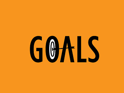 Goals arrow goals target