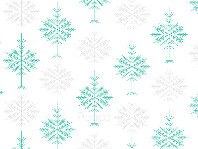 Peace on earth christmas peace snow tree wrapping paper