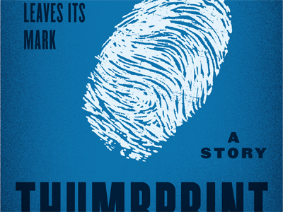 Thumbprint book cover ebook illlustration thumbprint