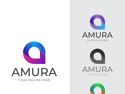 Amura Logo Converted abstract branding design logo logo design vector