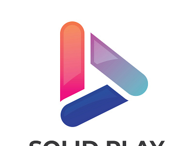 Solid Play Logo abstract branding creative design icon logo vector