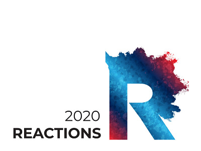 Reaction 2020 abstract branding creative design logo vector