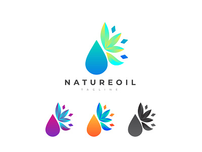 Nature Oil Logo abstract branding creative design illustration logo vector