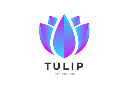 Abstract Tulip Flower Logo abstract branding creative icon logo vector