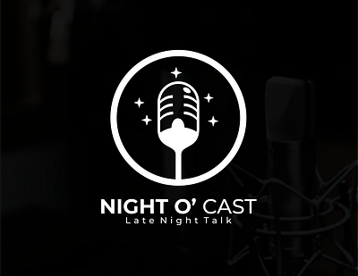 NIGHT PODCAST design icon logo podcast spotify spotify cover