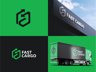 FAST CARGO Logo Design branding cargo design general logo marketing transportation trucking website