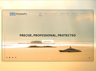 PrecisionPro adobe xd after effect aftereffects animation animations desgin flat interface ui uidesign uiux ux web web design webdesign website website design yellow