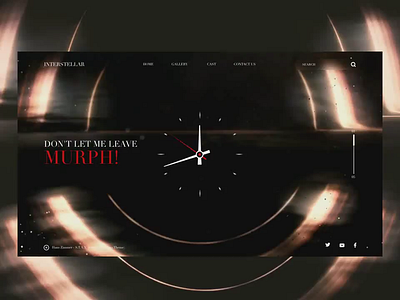 Interstellar after effect aftereffects animation animations black branding concept design illustration ui ux web web design webdesign website website design