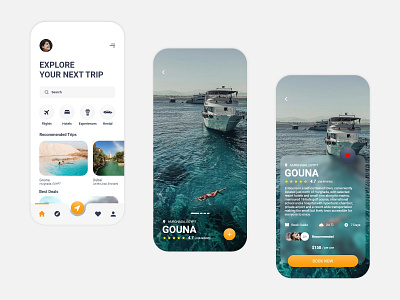 Traveling Mobile App Design animation app app design application blue color design egypt flat sea summer travel travelapp traveling travelingapp ui uidesign ux