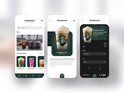 Starbucks MobileApp Redesign design mobile app ui ux