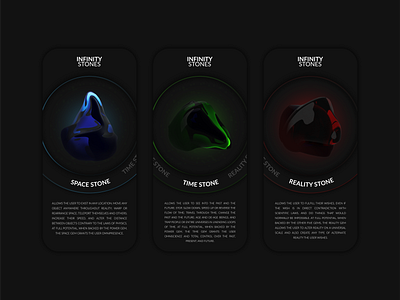 Avengers Interface 3d 3d modeling avengers blue design infinitystones ui uidesign ux