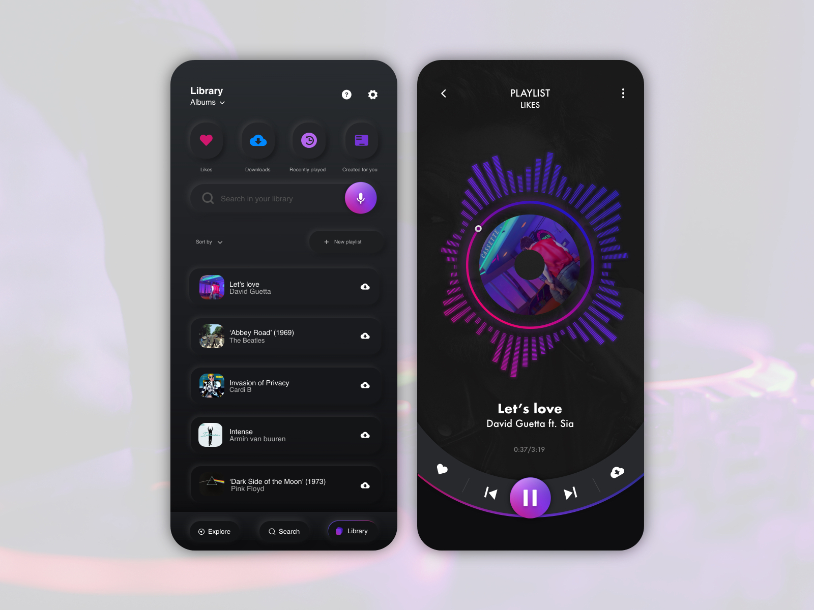 Anghami Mobile app Redesign by Bassem Samir on Dribbble