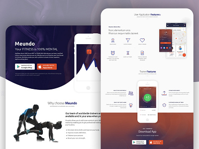 home fitness fitness app gym healthcare home home page home screen homepage illustration modern design typography ui design ui ux design web