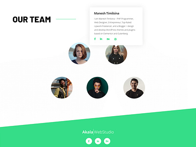 Team Page Design