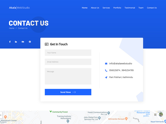 Browse thousands of Modern Contact Us Page images for design ...
