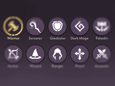 Fantasy RPG Role Icons asset fatasy game icons layerlab role rpg
