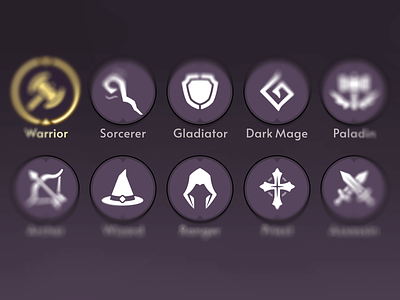Fantasy RPG Role Icons