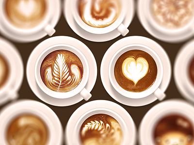 Coffee art coffe coffee cup icon latte latte art