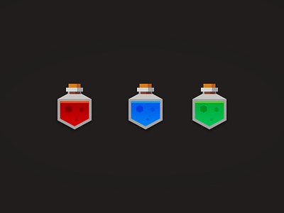 Dark Geo Potion Icon assetstore dark geo gui icon potion ux