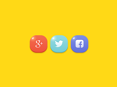 GUI Kit Yellow Kids SNS ICON facebook game google icon mobile sns twitter ux