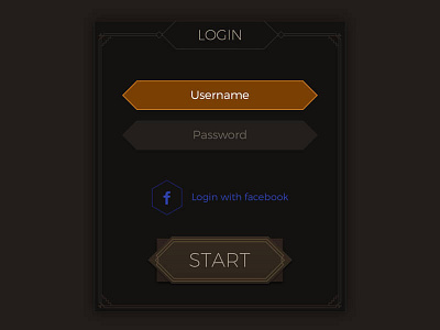 Gui Kit Dark Geo Login asset button dark geo game gui kit mobile rgp