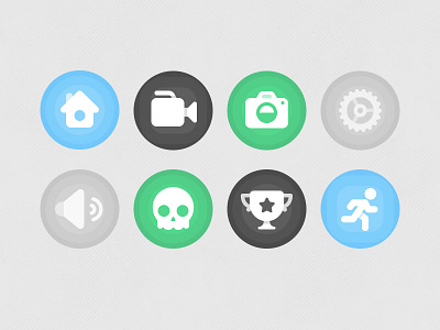 Gui Kit Simple Round Icon 2d assetstore elements game design game kit gui icon kit layer round simple