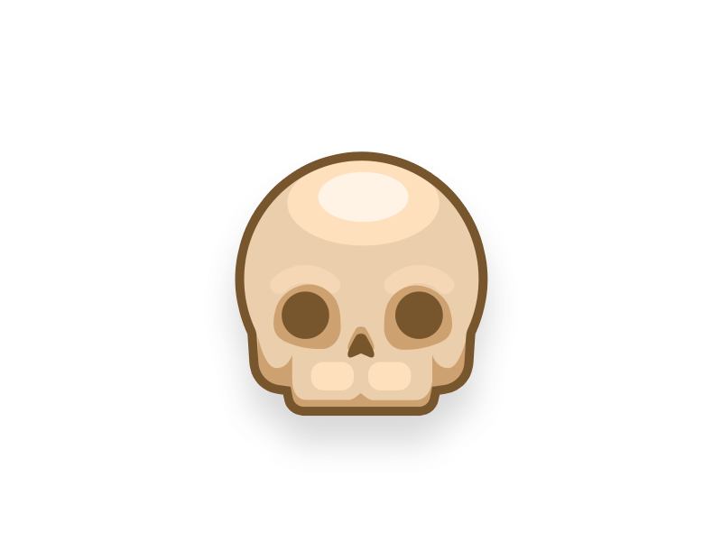 Dribbble skull