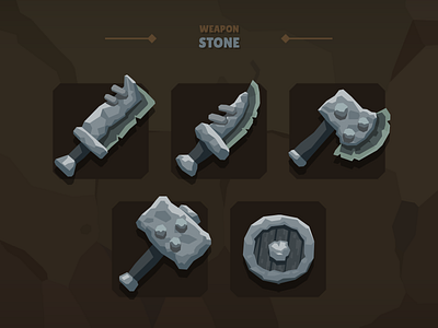 Casual Weapon Icon Stone