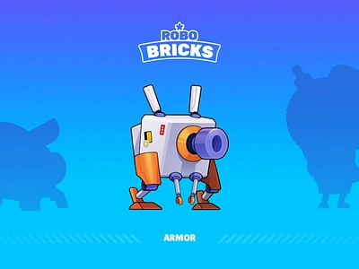 Game - Robo Bricks Character [ARMOR] ball brick character animation design game mobile robo