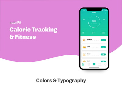 iOS 2x app design calorie design fitness ios nutrition tracking app typography ui ux website