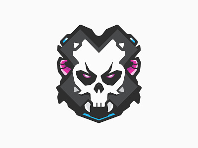 DPAD Ghost Logo dpad game gaming logo skull