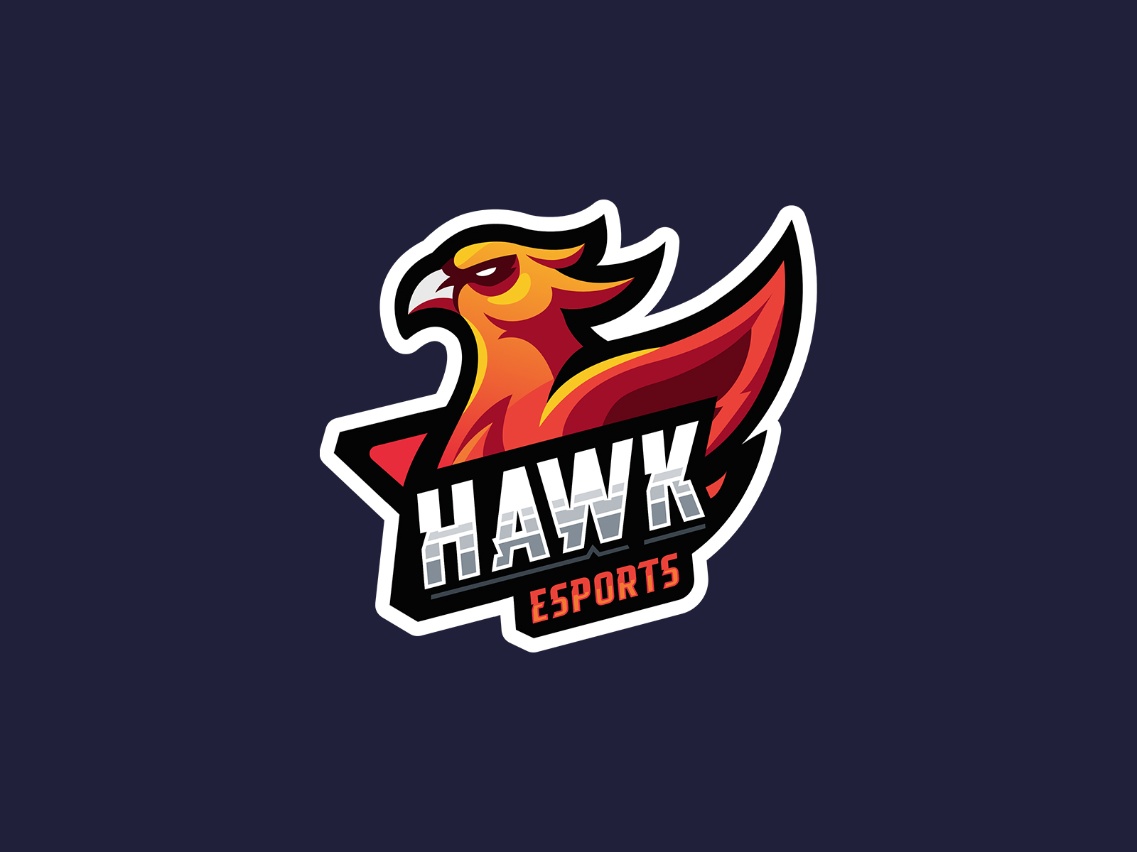 Hawk Esports Logo by Tanmoy Dey on Dribbble