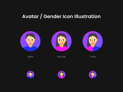 Avatar / Gender Icon gender icon ui