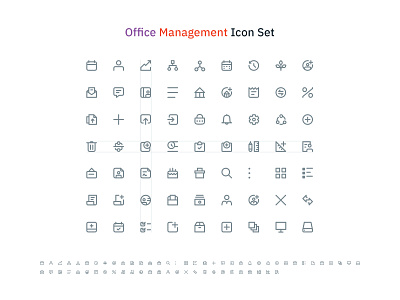 Office Management Icon Set app dashboard dashboard icons icon icons office website