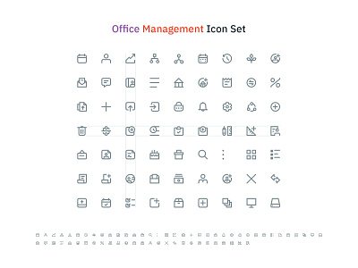 Office Management Icon Set app dashboard dashboard icons icon icons office website