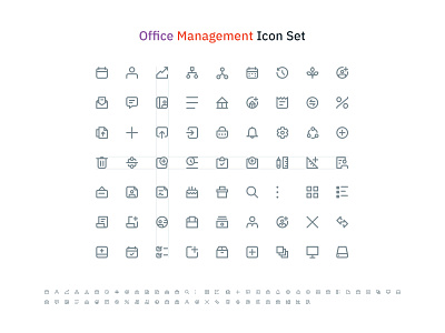 Office Management Icon Set