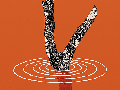 Trapped In Amber album album cover illustration orange pattern twig water