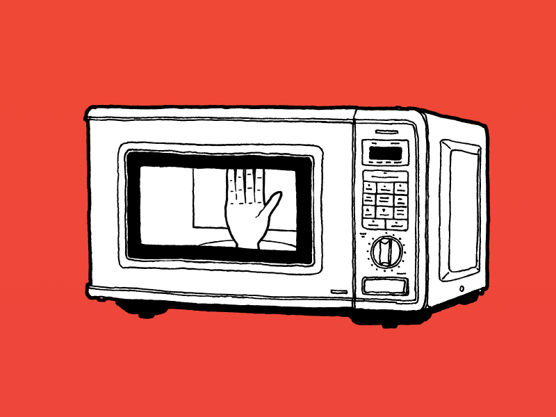 Kitchen Sync - Microwave animated gif animation drawing gif hand illustration microwave