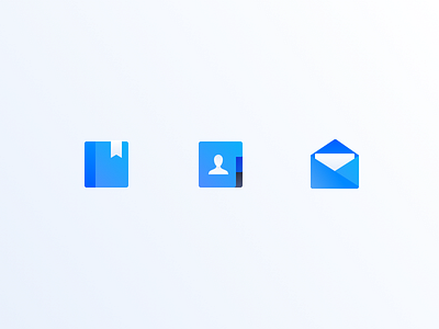 Soft Texture Blue Icons