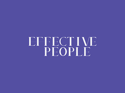 Effective People logo typogaphy