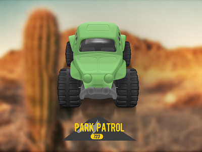 Big Foot desert monster truck toy