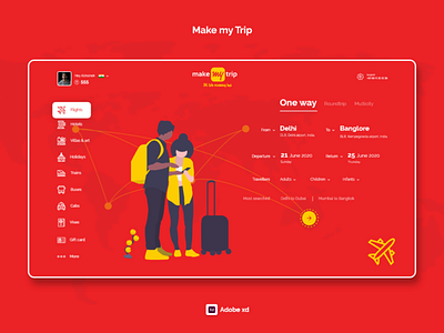 Makemytrip Redesign - Landing Page