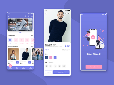 Shopping App ecommerce ecommerce design uiux