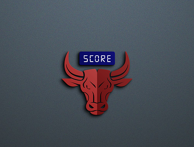 3d Bullscore 3dlogo logodesign