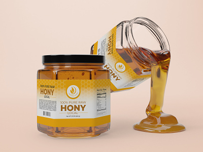Honey Jar graphicdesign icon illustration label design logo logo design products label design