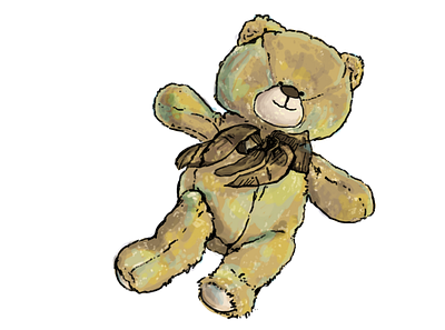 Bear Illustration - Digital Art art artsticker bear bear illustration bears bearsticker brown brownbear coolsticker cute digitalart illustration teddy teddy bear toy