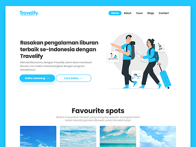 Travelify — A Web Design About Travelling