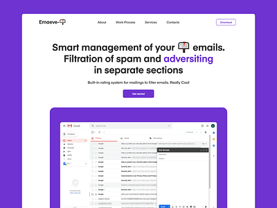 Emaeve — An Email Web Design Exploration design email email design illustration ui ux web web design web development website