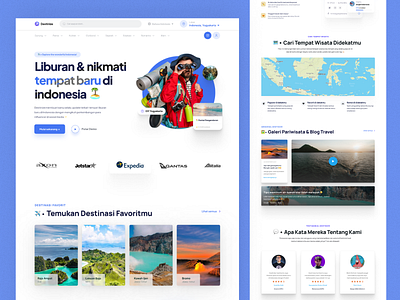 Destinize — A Travel Agency Website Design