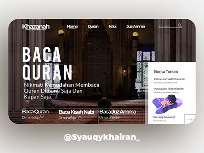 Khazanah 'quran website' Design